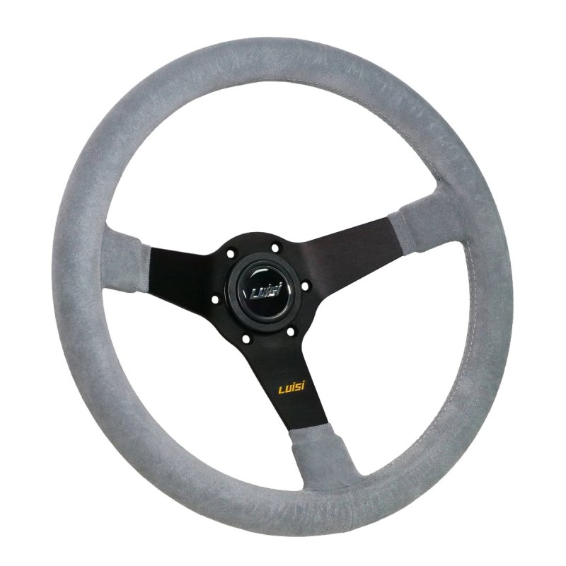 Luisi Mirage Sportlenkrad Wildleder grau geschüsselt & TÜV Prüfbericht